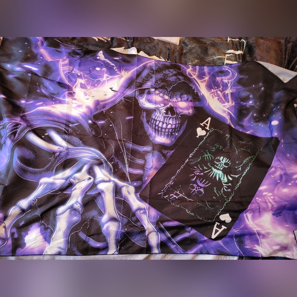 🌲BUY 1 GET 1 FREE 🌲Purple Reaper and Ace of Spades Tapestry